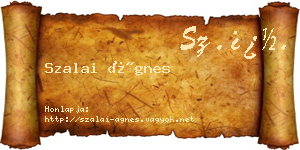 Szalai Ágnes névjegykártya